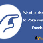 What is the process to Poke someone on Facebook