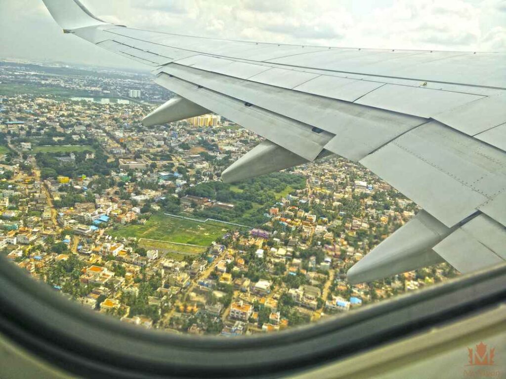 Airplane Flying Window