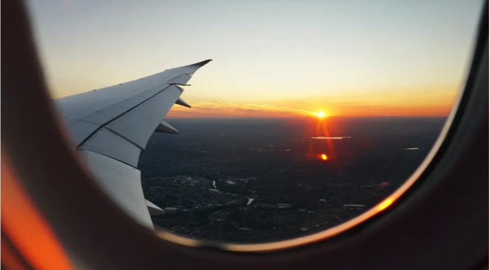 HD airplane window